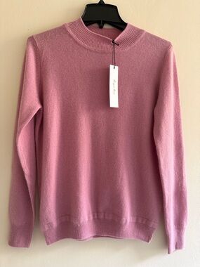 Women's Dusty Pink Turtleneck Sweater